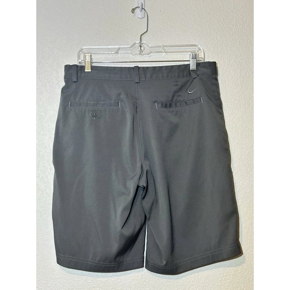Nike Golf Tour Performance Dri-FIT Gray Flat Front Shorts Mens 32 Golf - Picture 2 of 3